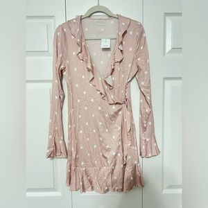 Urban Outfitters Pink Wrap Dress